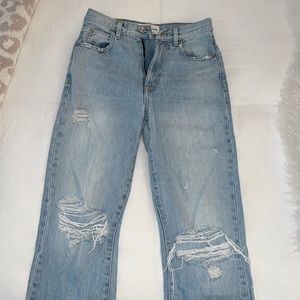 SLVRLAKE distressed high rise Jeans
